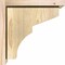 Ekena Millwork Monterey Rough Sawn Corbel w/Backplate, Douglas Fir, 8"W x 12"D x 12"H COR08X12X12MON01RDF - alternate 2